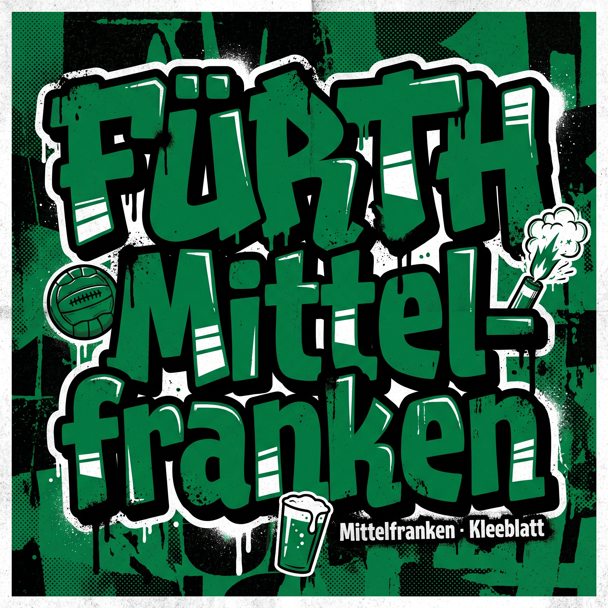 Fürth Ultra Aufkleber kaufen – Vinyl Sticker für die Kurve, wetterfest