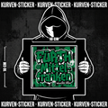 Fürth Ultra Aufkleber kaufen – Vinyl Sticker für die Kurve, wetterfest – Charakter haelt den Sticker