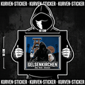 Fußball Sticker Gelsenkirchen kaufen – Vinyl Sticker für die Kurve, wetterfest