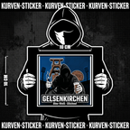 Fußball Sticker Gelsenkirchen kaufen – Vinyl Sticker für die Kurve, wetterfest