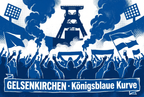 Gelsenkirchen Ultra Sticker kaufen – Vinyl Sticker für die Kurve, wetterfest