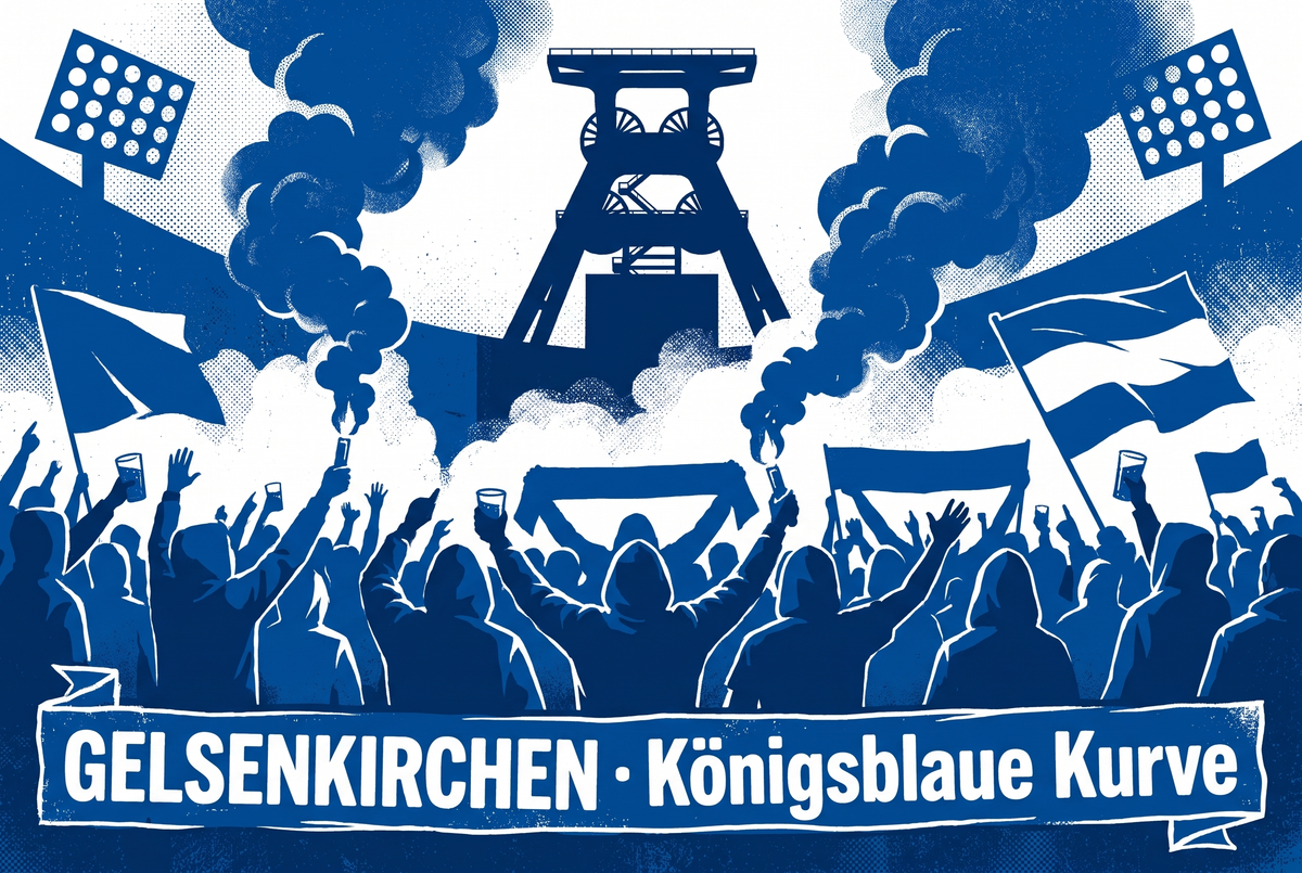 Gelsenkirchen Ultra Sticker kaufen – Vinyl Sticker für die Kurve, wetterfest
