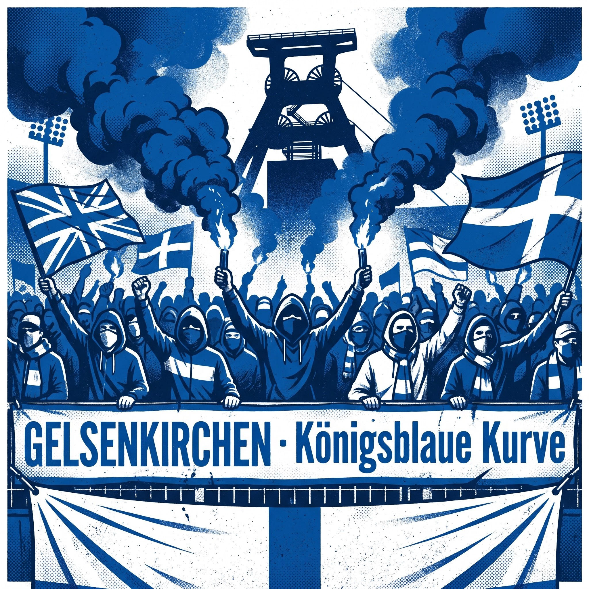 Ultra Aufkleber Gelsenkirchen kaufen – Vinyl Sticker für die Kurve, wetterfest