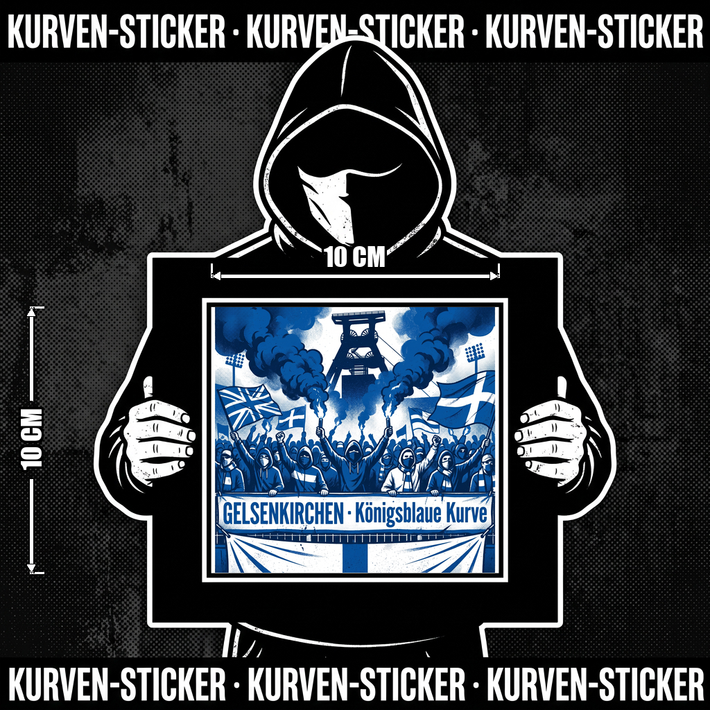 Ultra Aufkleber Gelsenkirchen kaufen – Vinyl Sticker für die Kurve, wetterfest
