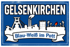 Fußball Aufkleber Gelsenkirchen kaufen – Vinyl Sticker für die Kurve, wetterfest