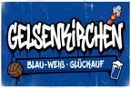 Gelsenkirchen Ultra Aufkleber kaufen – Vinyl Sticker für die Kurve, wetterfest