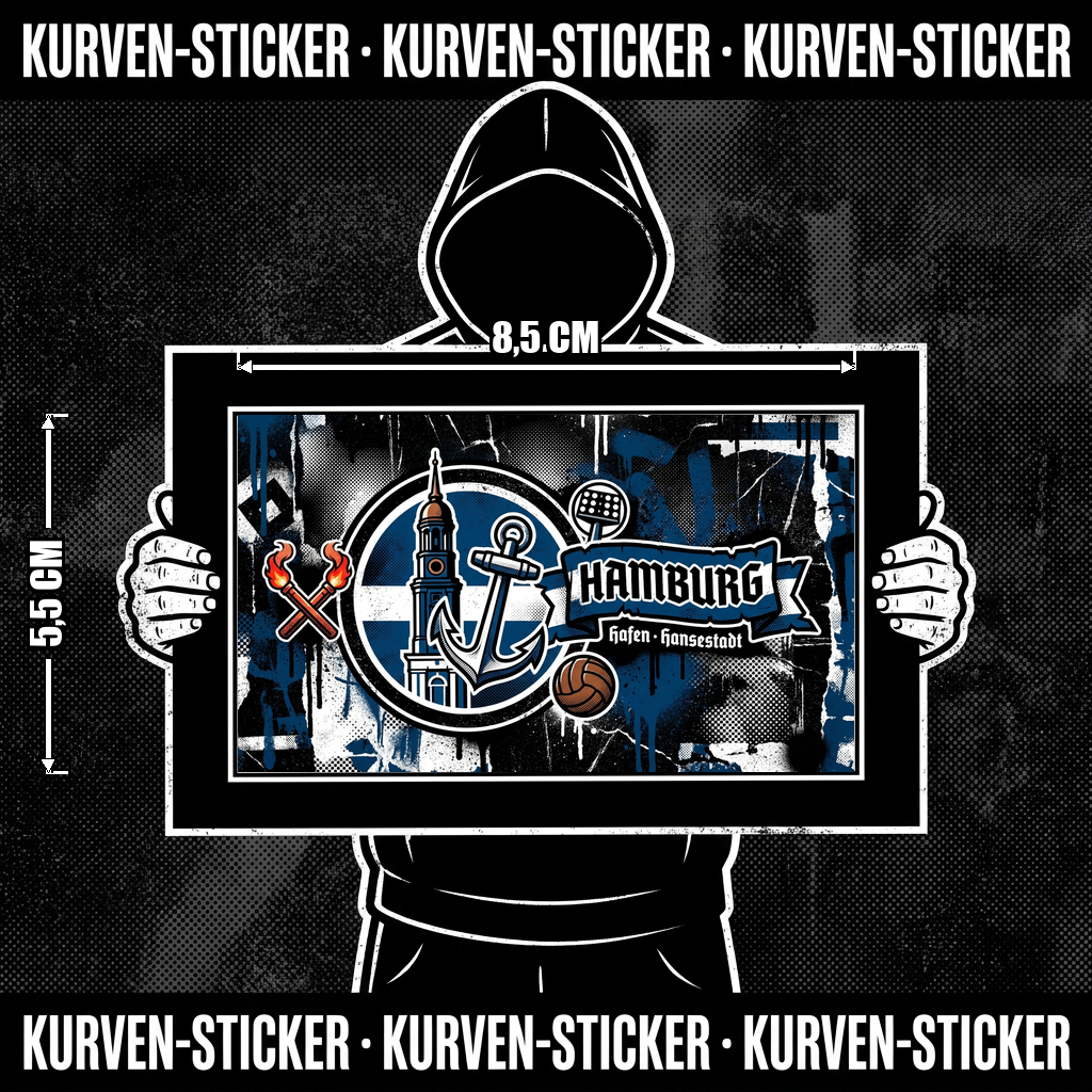 Ultra Sticker Hamburg kaufen – Vinyl Sticker für die Kurve, wetterfest