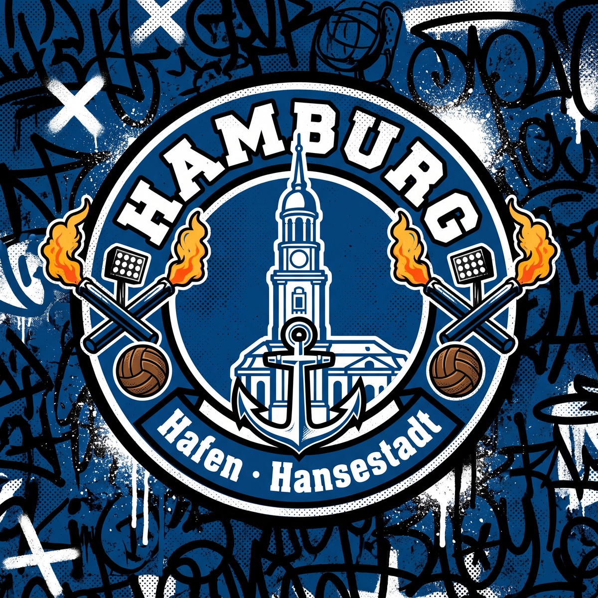 Fußball Sticker Hamburg kaufen – Vinyl Sticker für die Kurve, wetterfest