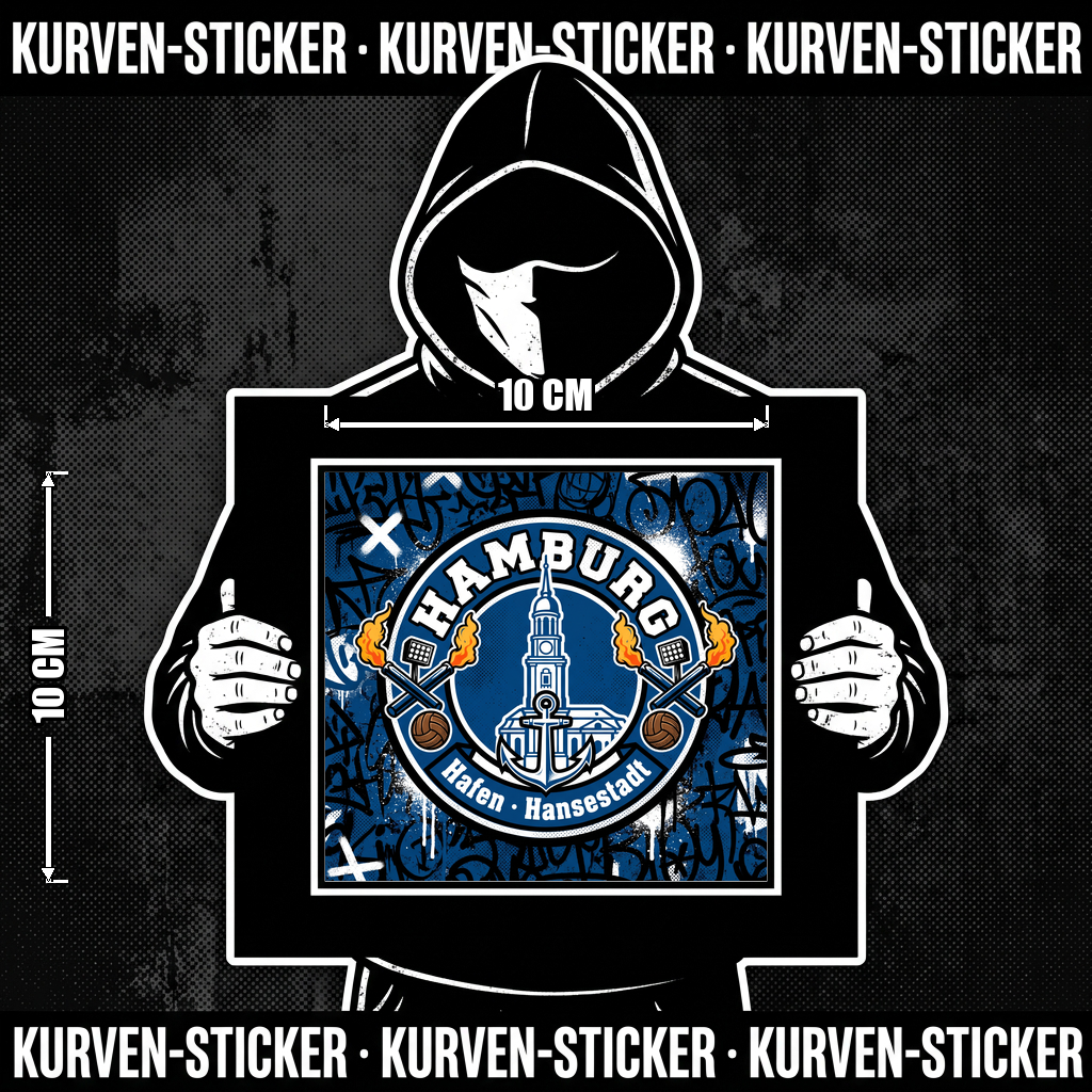 Fußball Sticker Hamburg kaufen – Vinyl Sticker für die Kurve, wetterfest