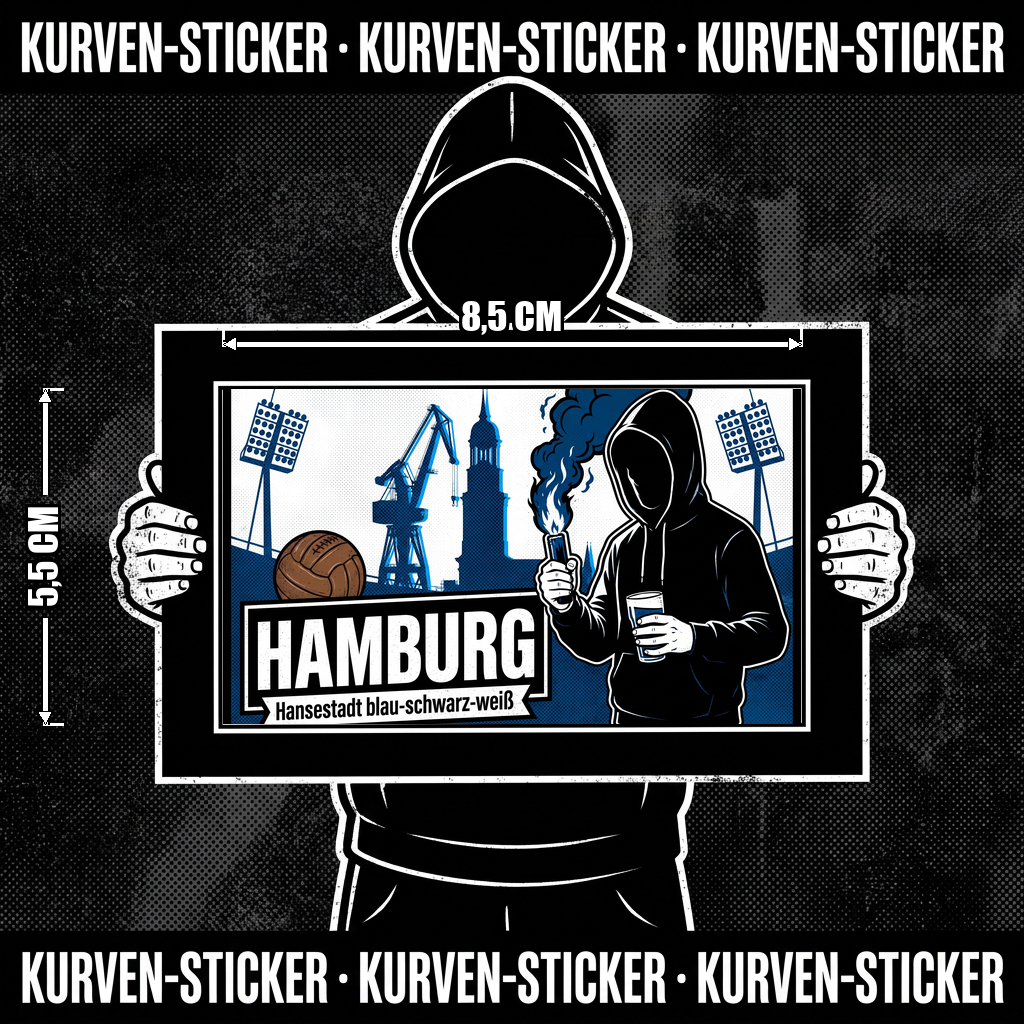 Hamburg Ultra Sticker kaufen – Vinyl Sticker für die Kurve, wetterfest
