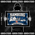 Fußball Aufkleber Hamburg kaufen – Vinyl Sticker für die Kurve, wetterfest