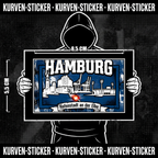 Fußball Aufkleber Hamburg kaufen – Vinyl Sticker für die Kurve, wetterfest