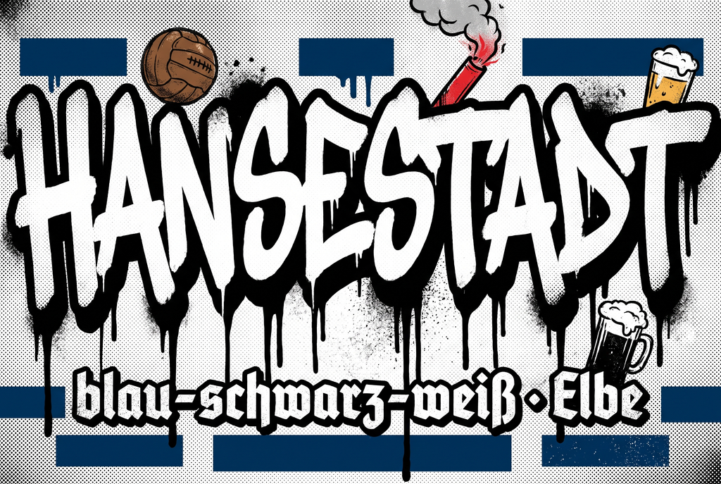 Hamburg Fußball Aufkleber kaufen – Vinyl Sticker für die Kurve, wetterfest
