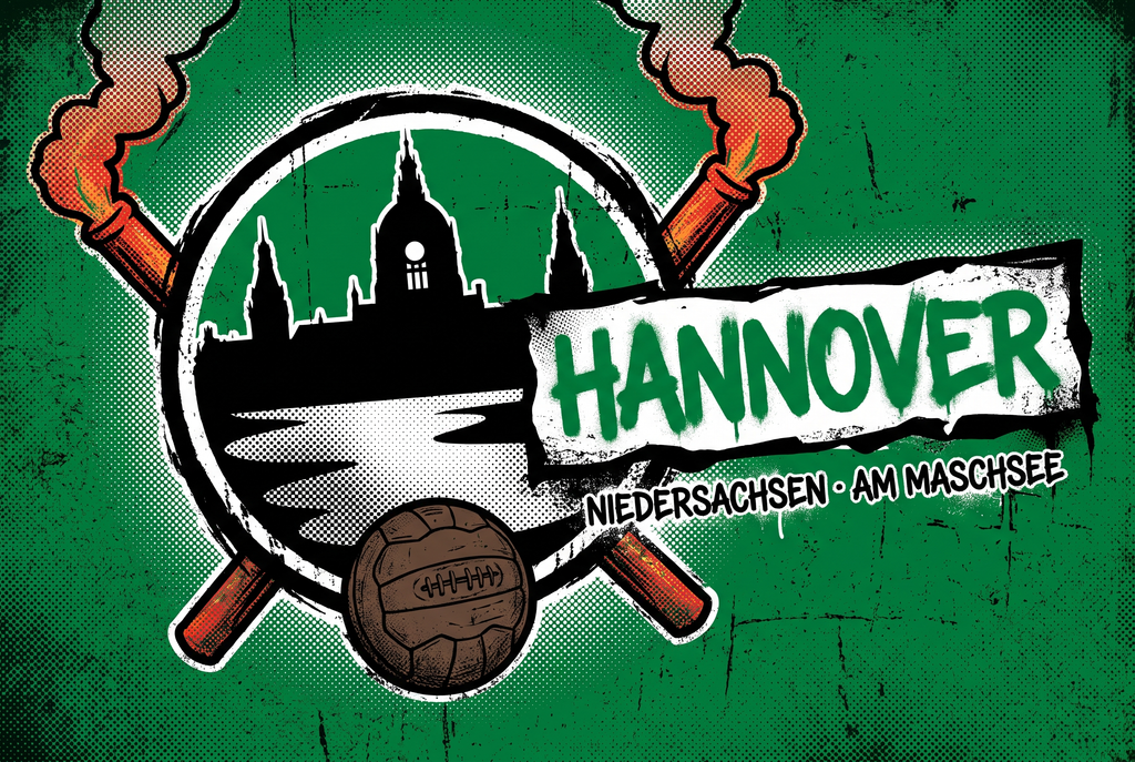 Fußball Sticker Hannover kaufen – Vinyl Sticker für die Kurve, wetterfest