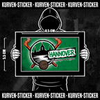 Fußball Sticker Hannover kaufen – Vinyl Sticker für die Kurve, wetterfest