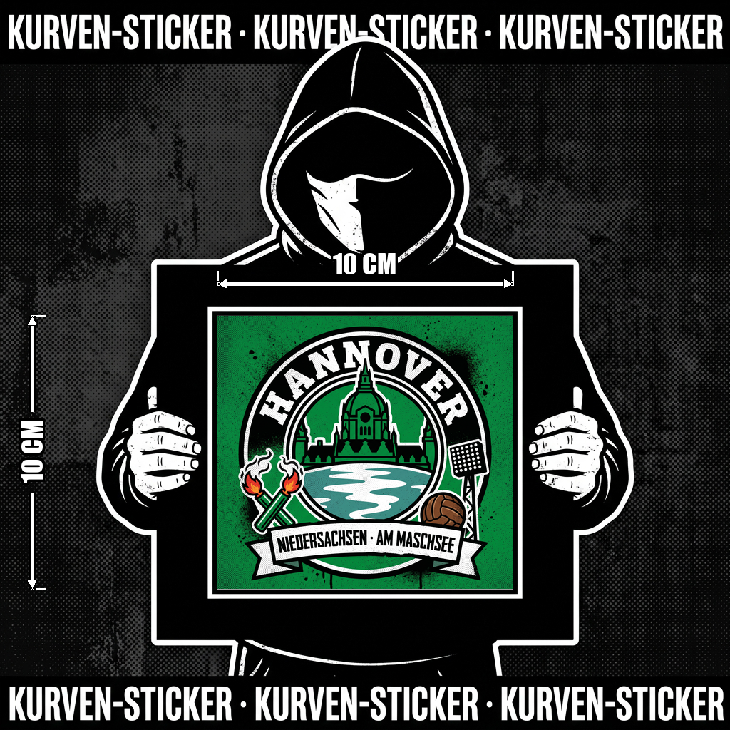Hannover Ultra Aufkleber kaufen – Vinyl Sticker für die Kurve, wetterfest