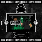 Hannover Ultra Sticker kaufen – Vinyl Sticker für die Kurve, wetterfest