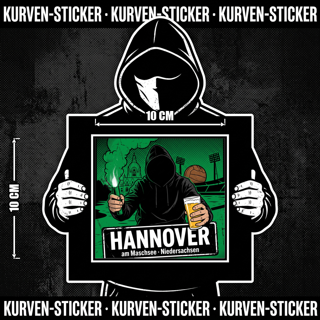 Hannover Fan Aufkleber für die Kurve kaufen – Vinyl Sticker wetterfest