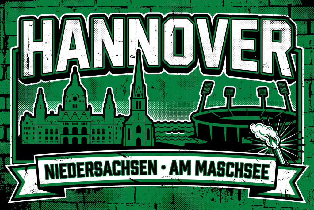 Hannover Fußball Sticker kaufen – Vinyl Sticker für die Kurve, wetterfest