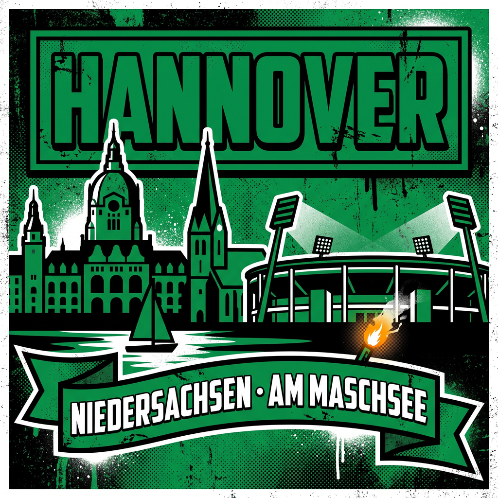 Hannover Fußball Aufkleber kaufen – Vinyl Sticker für die Kurve, wetterfest