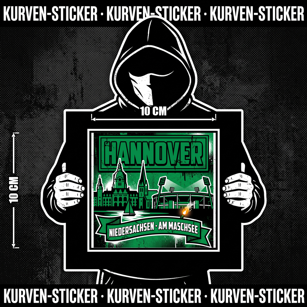 Hannover Fußball Aufkleber kaufen – Vinyl Sticker für die Kurve, wetterfest