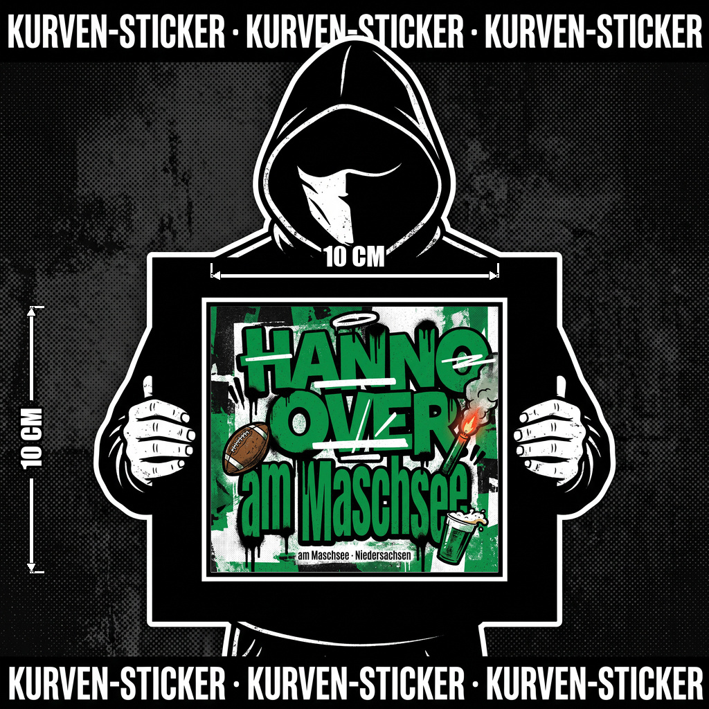Fußball Aufkleber Hannover kaufen – Vinyl Sticker für die Kurve, wetterfest