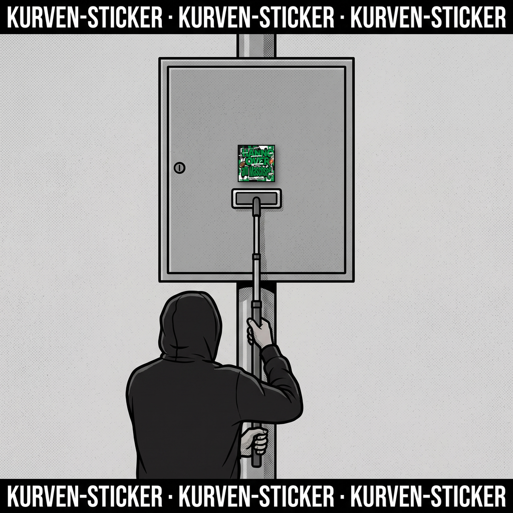 Fußball Aufkleber Hannover kaufen – Vinyl Sticker für die Kurve, wetterfest – mit Sticker-Aufkleberstab