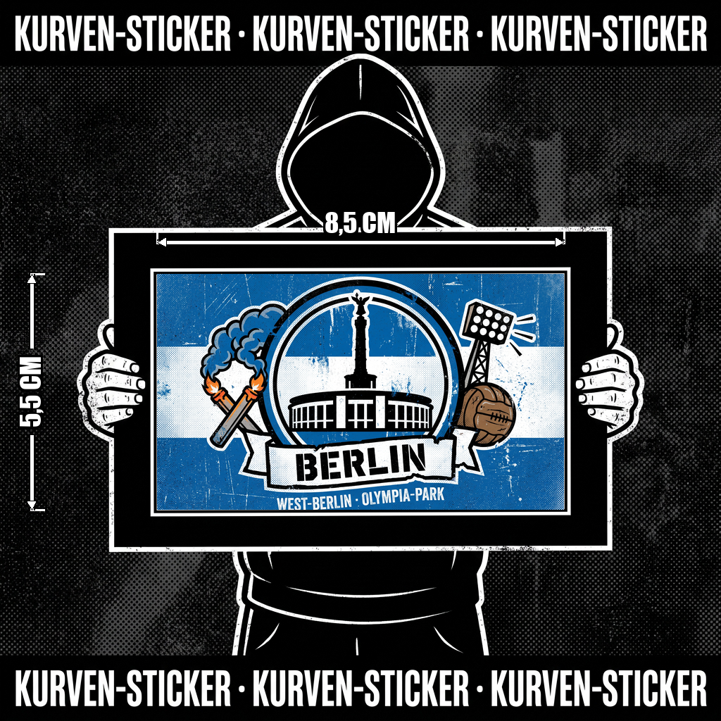 Ultra Aufkleber Berlin West kaufen – Vinyl Sticker für die Kurve, wetterfest