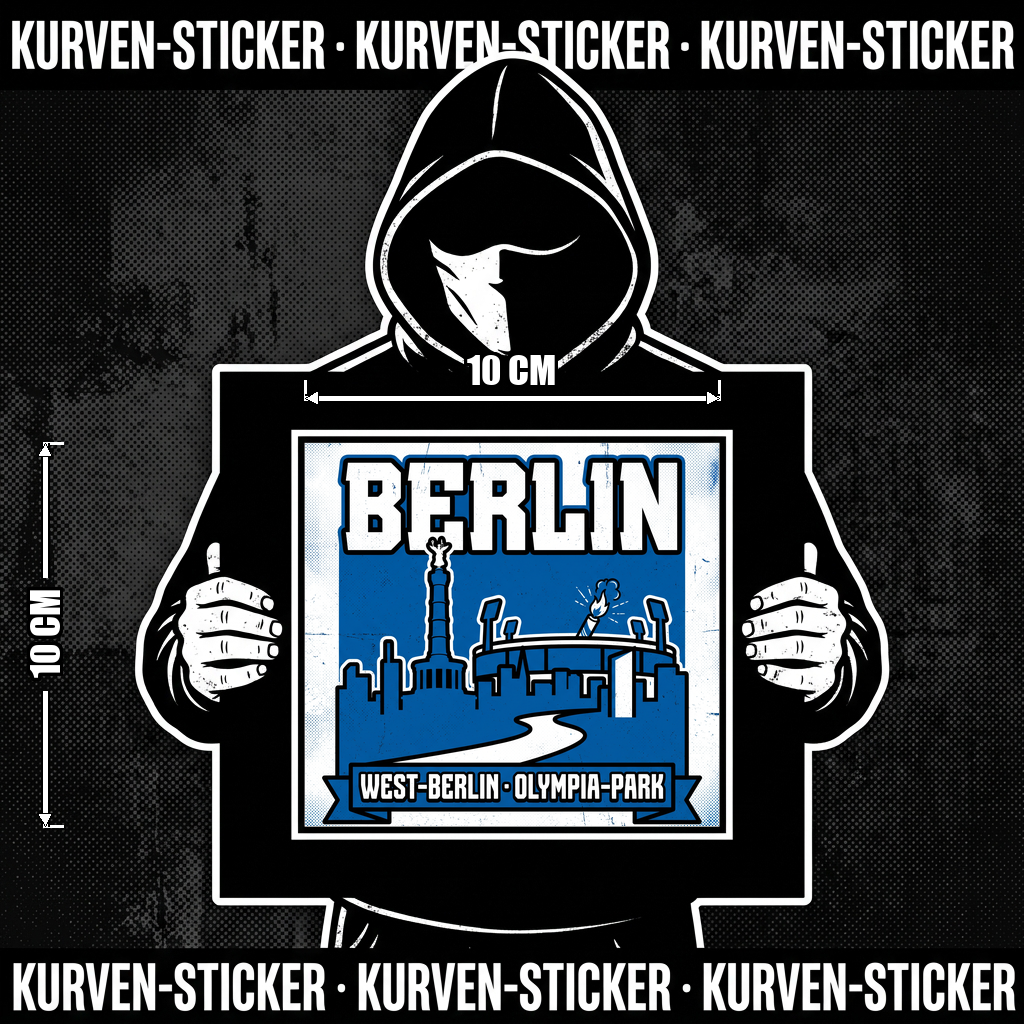 Berlin West Ultra Aufkleber kaufen – Vinyl Sticker für die Kurve, wetterfest