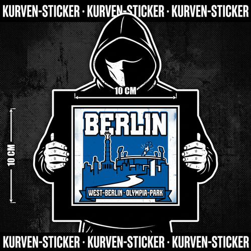Berlin West Ultra Aufkleber kaufen – Vinyl Sticker für die Kurve, wetterfest