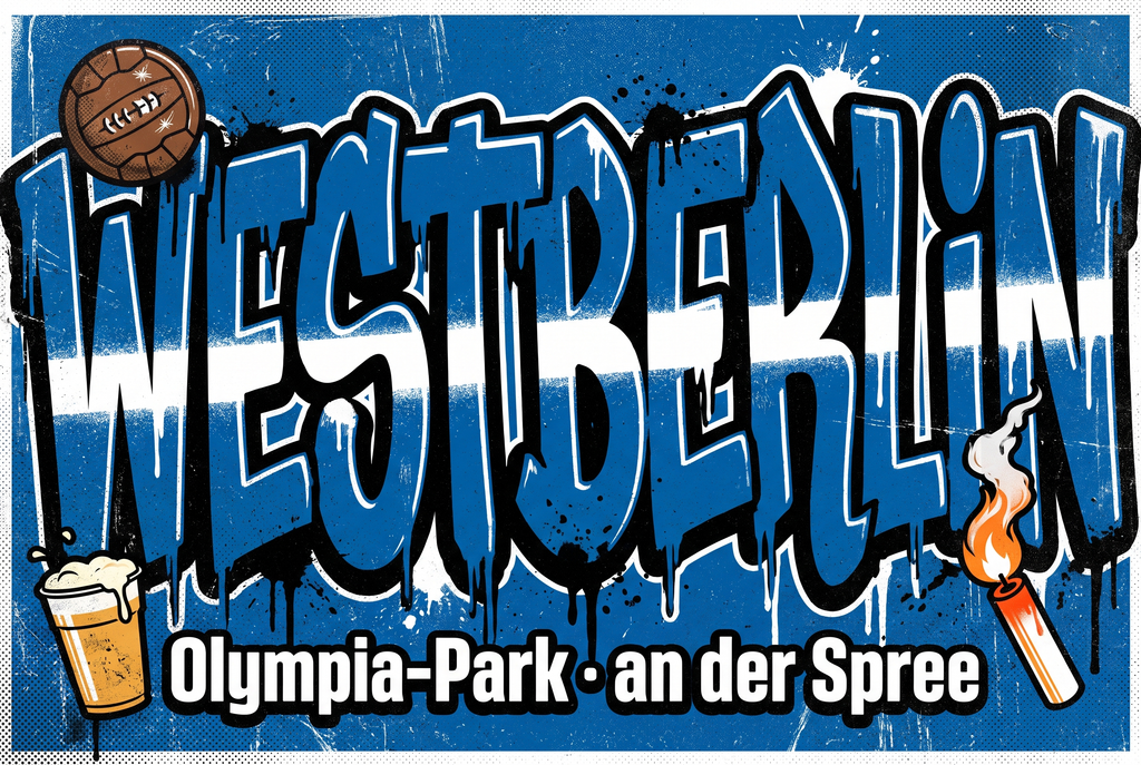 Berlin West Fußball Sticker kaufen – Vinyl Sticker für die Kurve, wetterfest