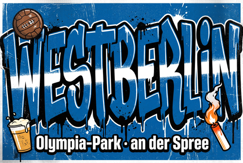 Berlin West Fußball Sticker kaufen – Vinyl Sticker für die Kurve, wetterfest