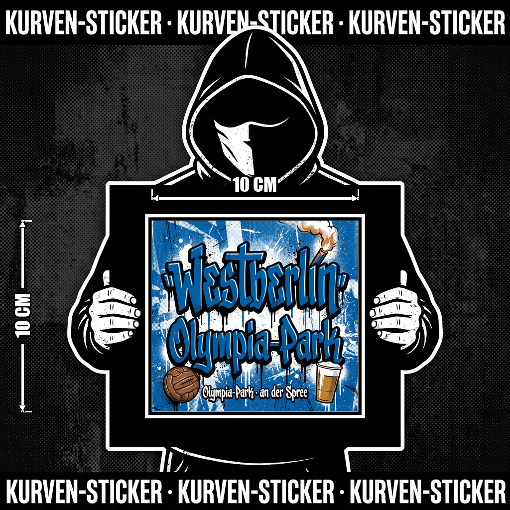 Ultra Sticker Berlin West kaufen – Vinyl Sticker für die Kurve, wetterfest