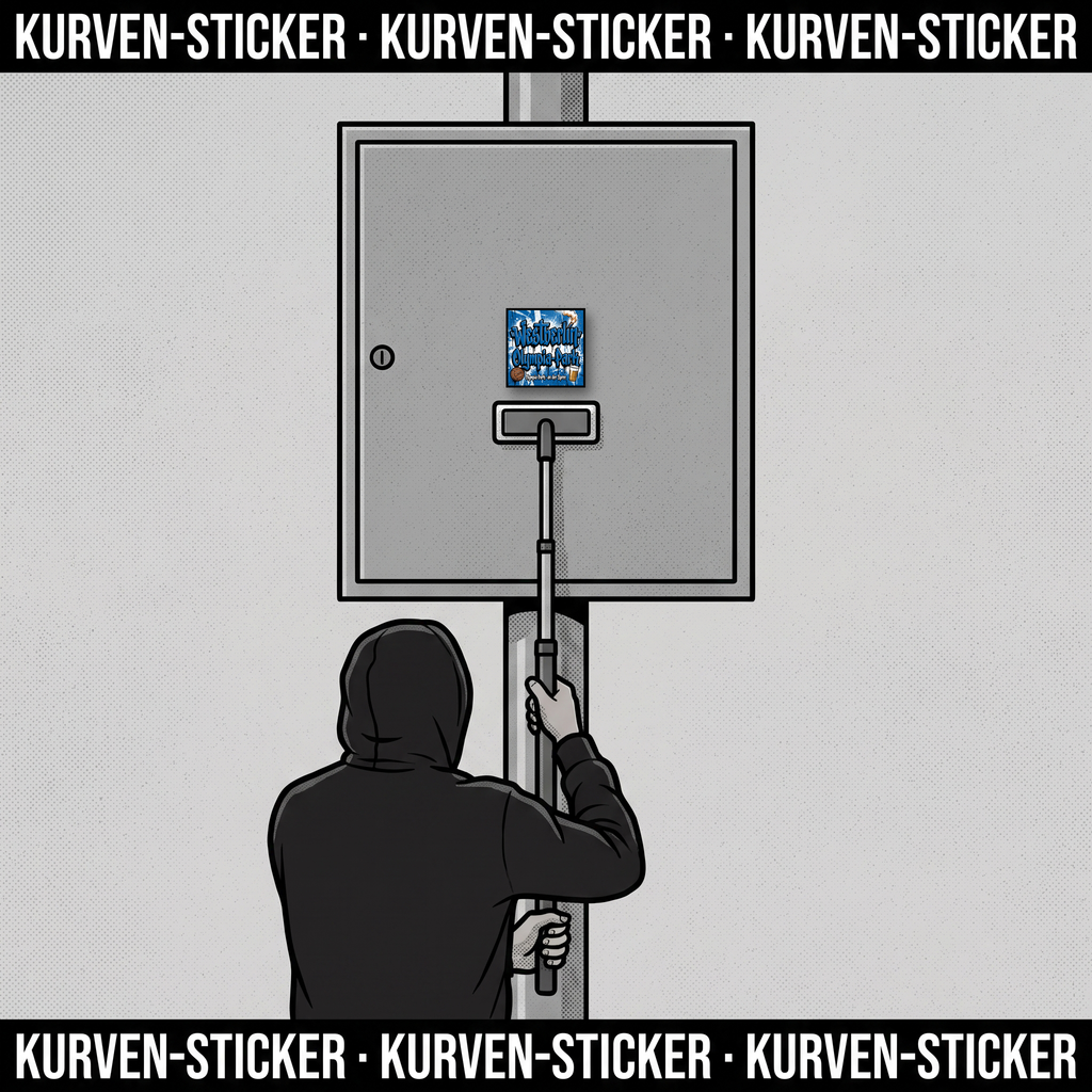 Ultra Sticker Berlin West kaufen – Vinyl Sticker für die Kurve, wetterfest – mit Sticker-Aufkleberstab