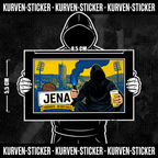 Fußball Aufkleber Jena kaufen – Vinyl Sticker für die Kurve, wetterfest