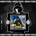 Jena Fußball Aufkleber kaufen – Vinyl Sticker für die Kurve, wetterfest