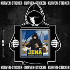 Jena Fußball Aufkleber kaufen – Vinyl Sticker für die Kurve, wetterfest