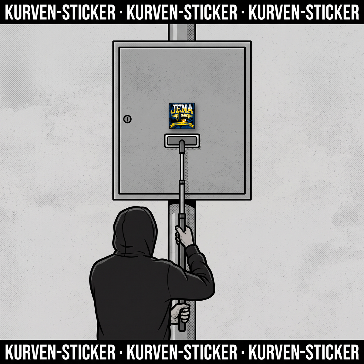 Ultra Sticker Jena kaufen – Vinyl Sticker für die Kurve, wetterfest – mit Vinyl-Stickerstab