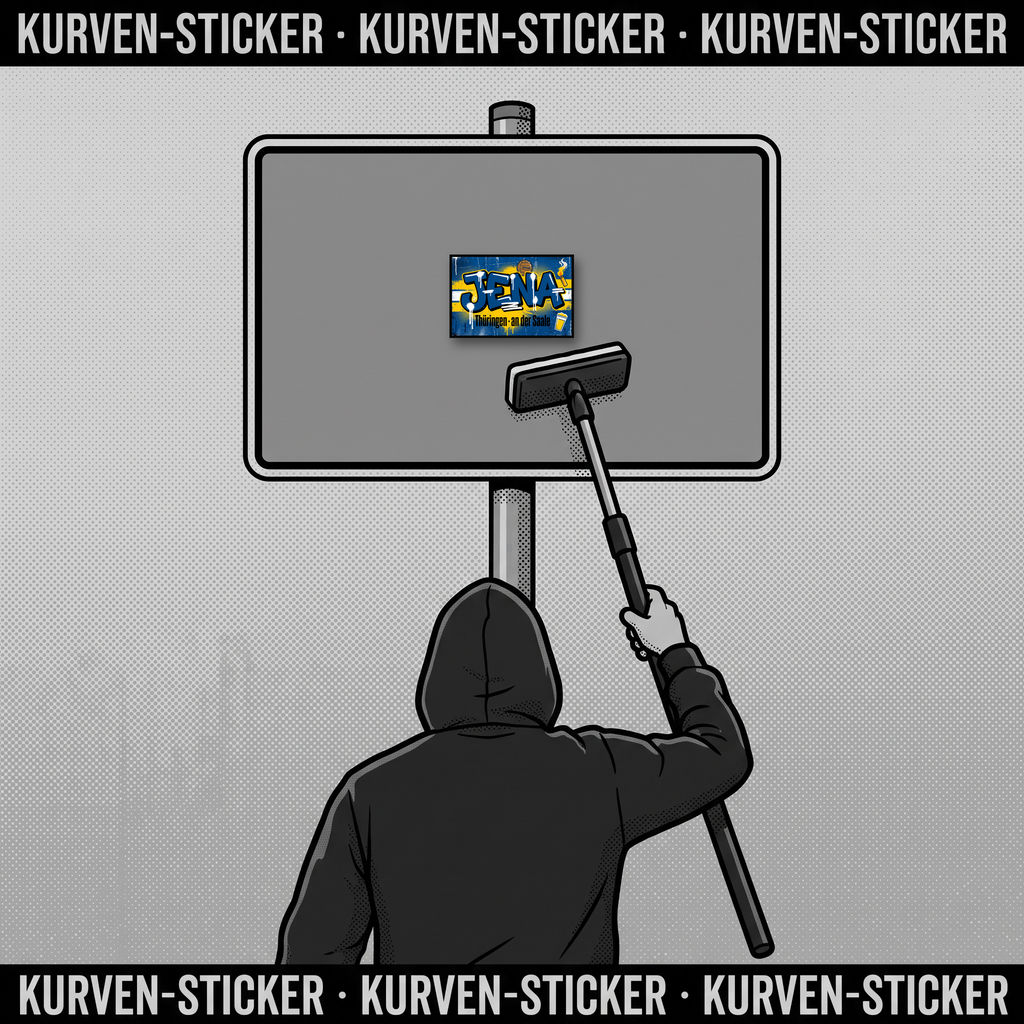 Jena Ultra Sticker kaufen – Vinyl Sticker für die Kurve, wetterfest – mit Teleskop-Applikator
