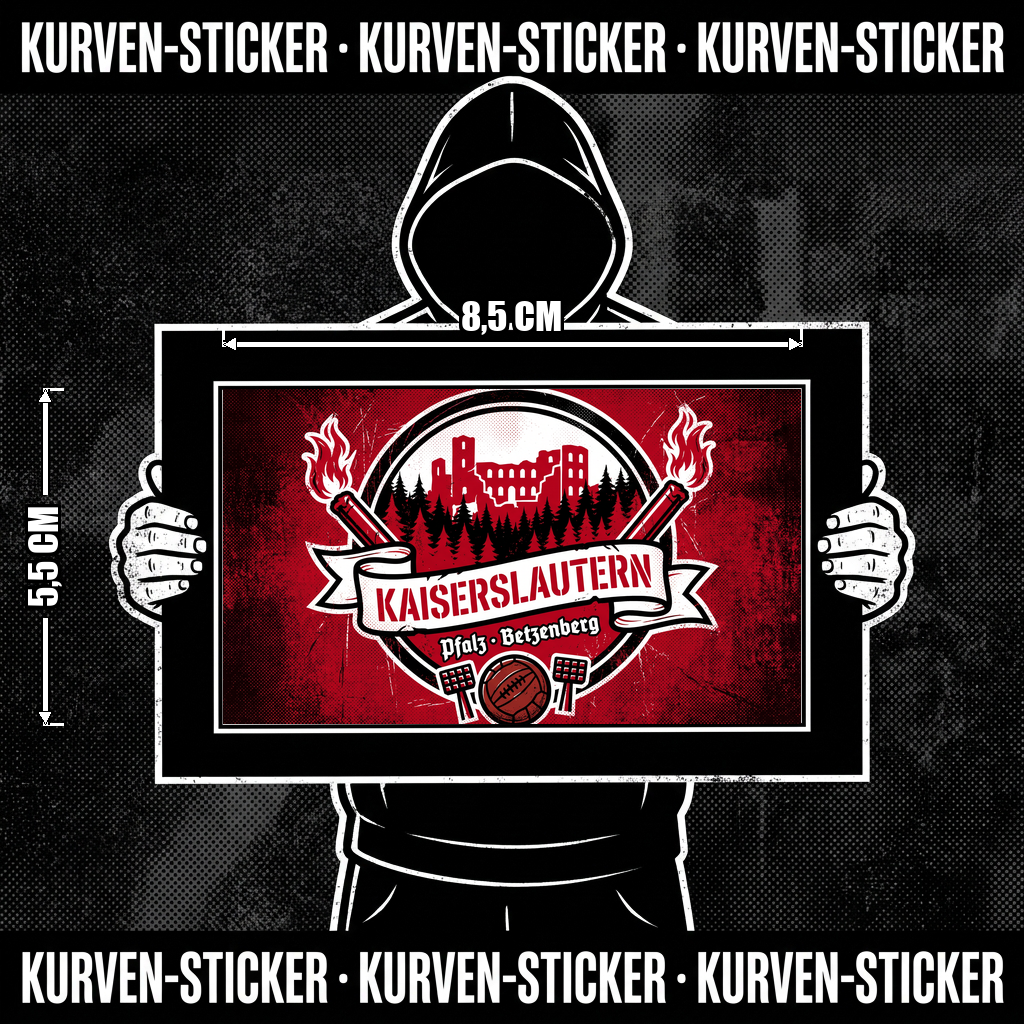 Ultra Sticker Kaiserslautern kaufen – Vinyl Sticker für die Kurve, wetterfest