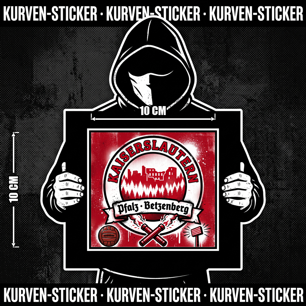 Fußball Aufkleber Kaiserslautern kaufen – Vinyl Sticker für die Kurve, wetterfest