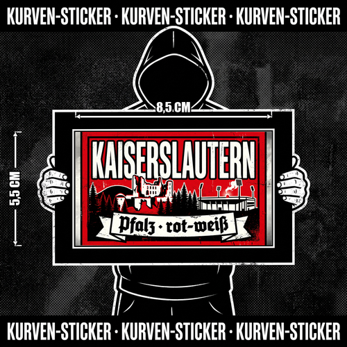 Fan Sticker Kaiserslautern für den Block kaufen – Vinyl Sticker wetterfest