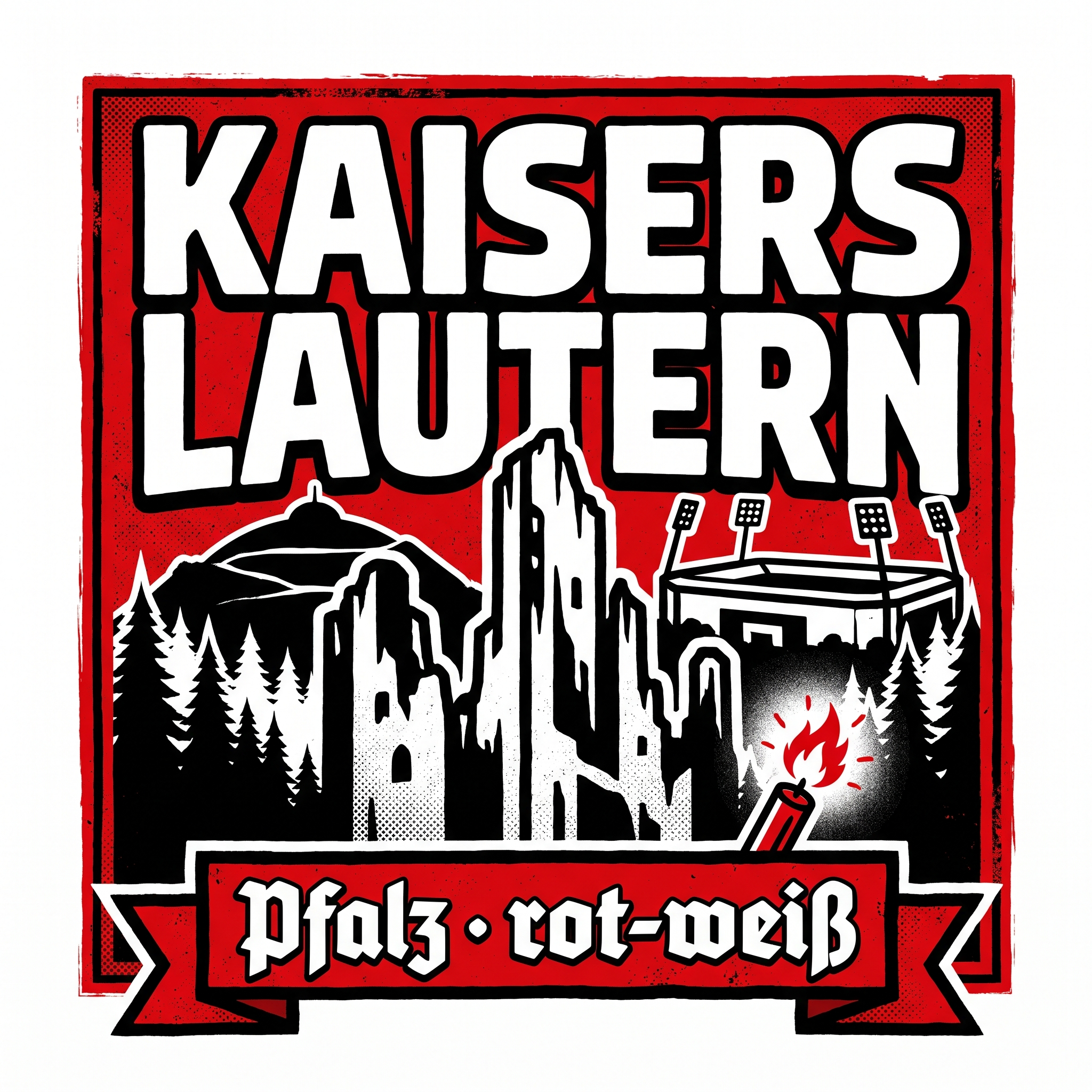 Kaiserslautern Fußball Sticker kaufen – Vinyl Sticker für die Kurve, wetterfest