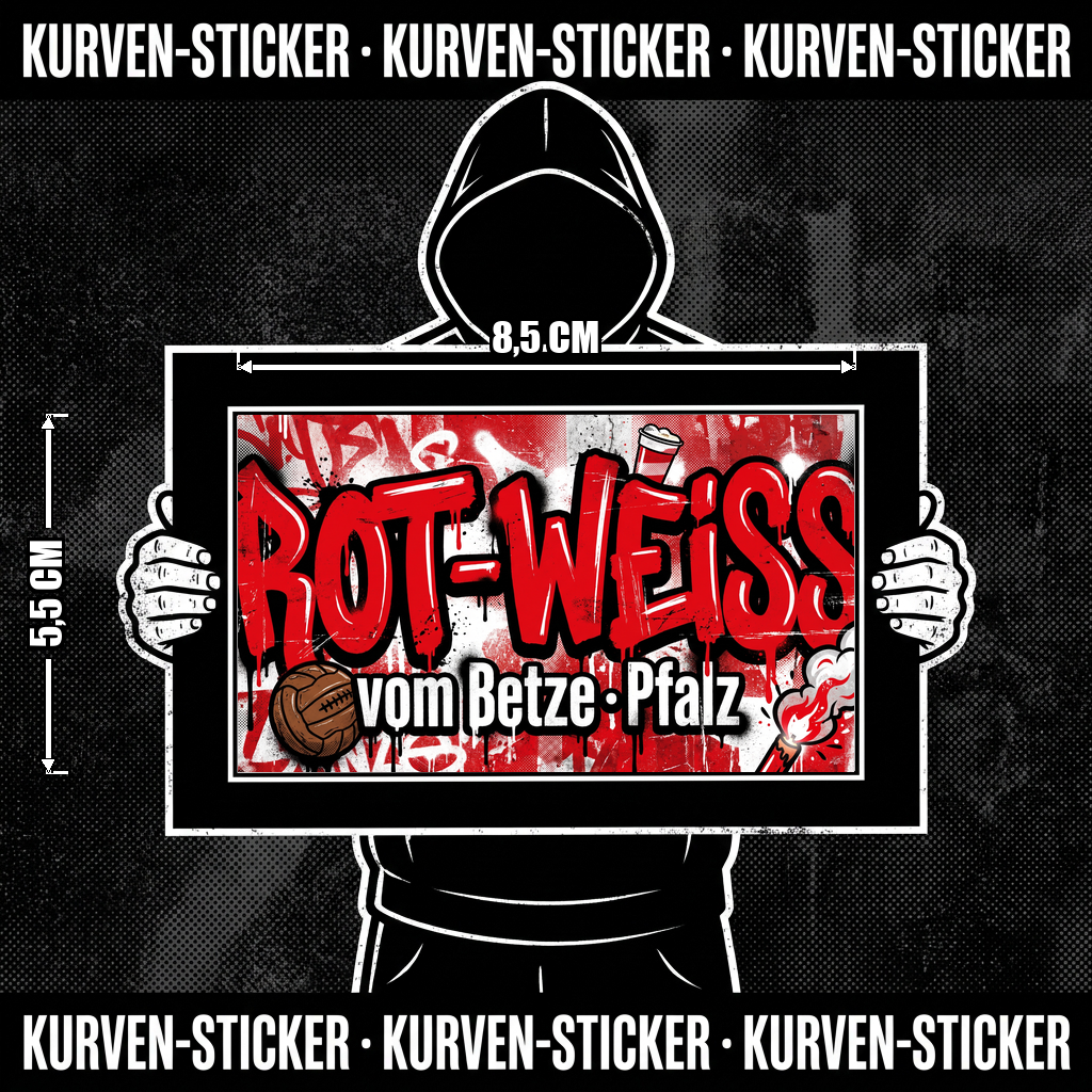 Kaiserslautern Ultra Aufkleber kaufen – Vinyl Sticker für die Kurve, wetterfest