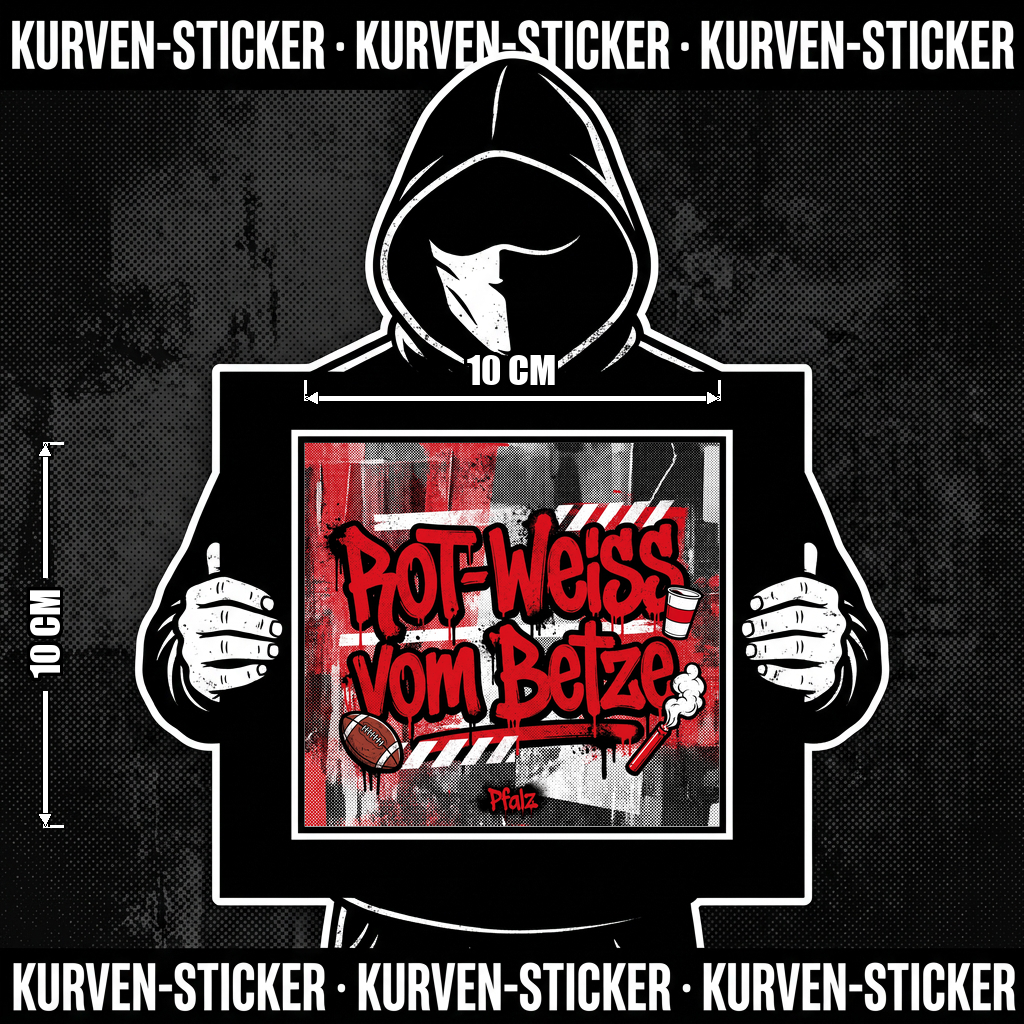 Fußball Sticker Kaiserslautern kaufen – Vinyl Sticker für die Kurve, wetterfest