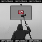 Fußball Aufkleber Kiel kaufen – Vinyl Sticker für die Kurve, wetterfest – mit Teleskopstab