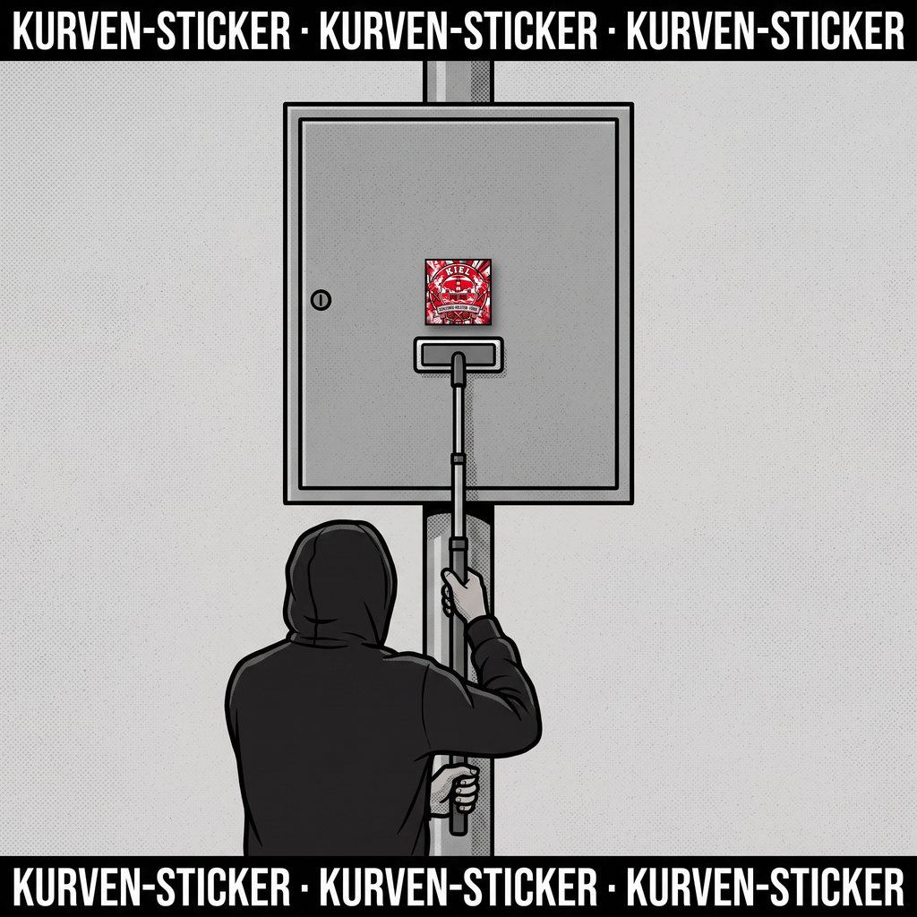 Kiel Ultra Sticker kaufen – Vinyl Sticker für die Kurve, wetterfest – mit Aufkleberstab