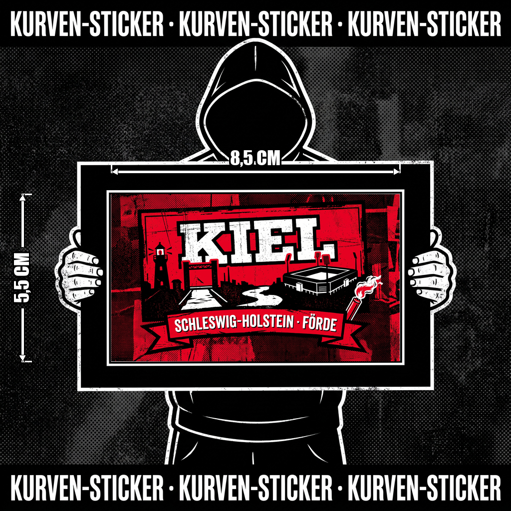 Kiel Ultra Aufkleber kaufen – Vinyl Sticker für die Kurve, wetterfest