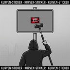 Kiel Ultra Aufkleber kaufen – Vinyl Sticker für die Kurve, wetterfest – mit 1m Aufkleberstab
