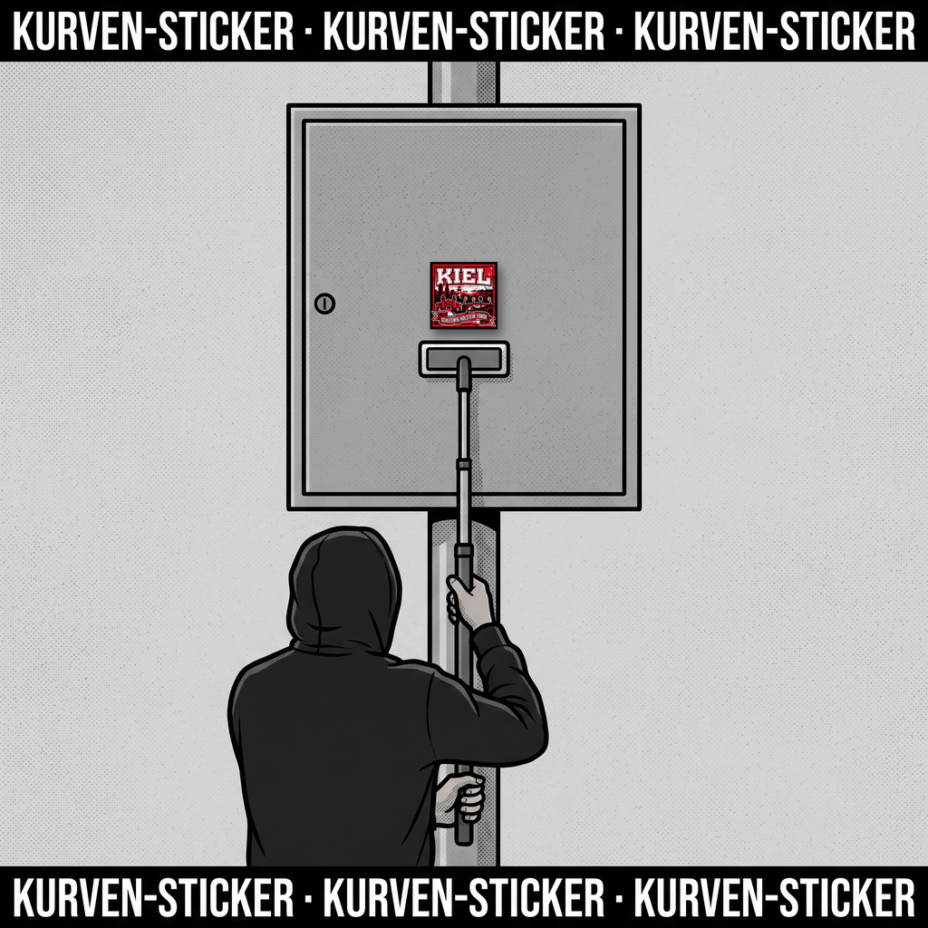 Ultra Sticker Kiel kaufen – Vinyl Sticker für die Kurve, wetterfest – mit Vinyl-Stickerstab